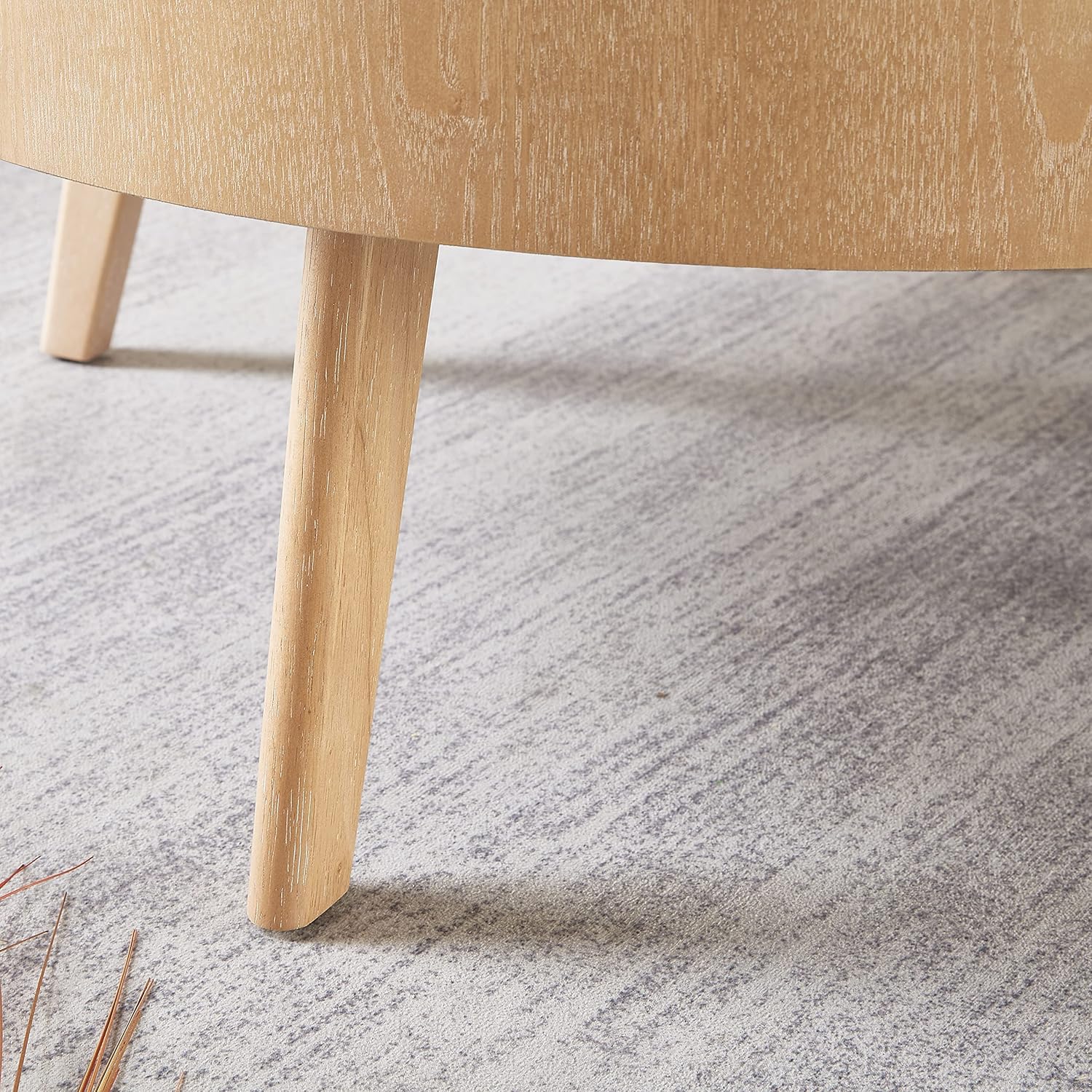 Gexpusm Round Wood Coffee Tables for Living Room, Farmhouse Circle Coffee Table, Rustic Mid Century Wooden Coffee Tables for Apartment, Easy Assembly (Only Coffee Table, 31.50