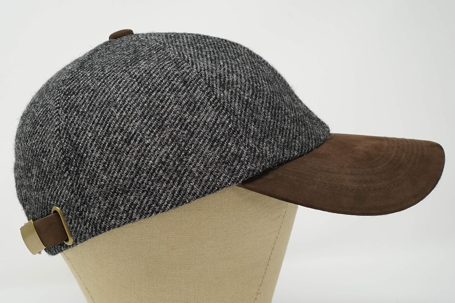 The Sligo - Baseball Cap - 100% Wool - Irish Tweed - Nubuck Peak