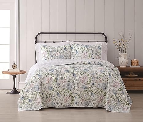 Amazon.com: Cottage Classics - 3-Piece Farmhouse Style Quilt and Sham ...