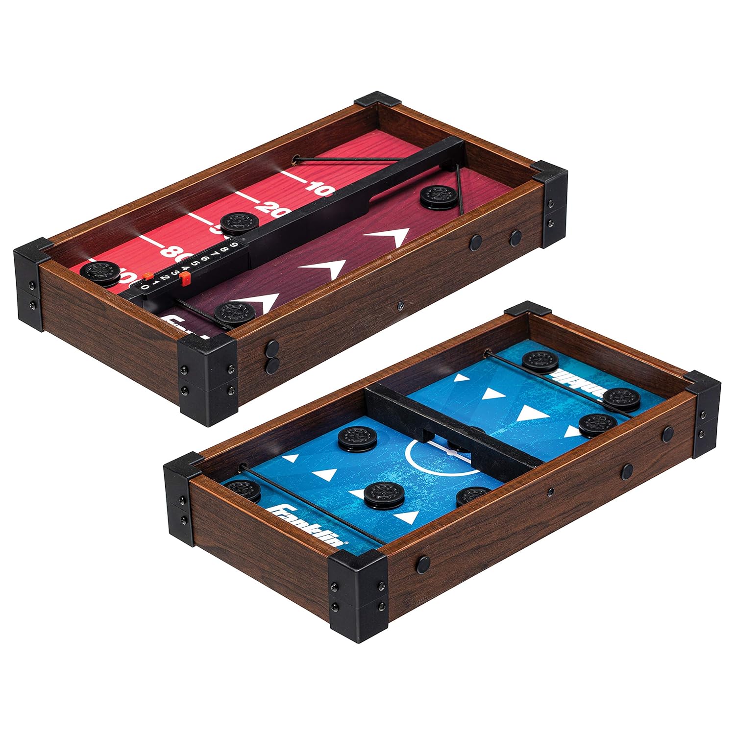 Franklin Sports Shuffleboard and Sling Puck Game Slingshot Hockey and