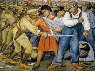 Get Custom Art - Diego Rivera, The Uprising - Canvas Print Rolled in a Tube, Famous Paintings Wall Art Décor (20x24inch)