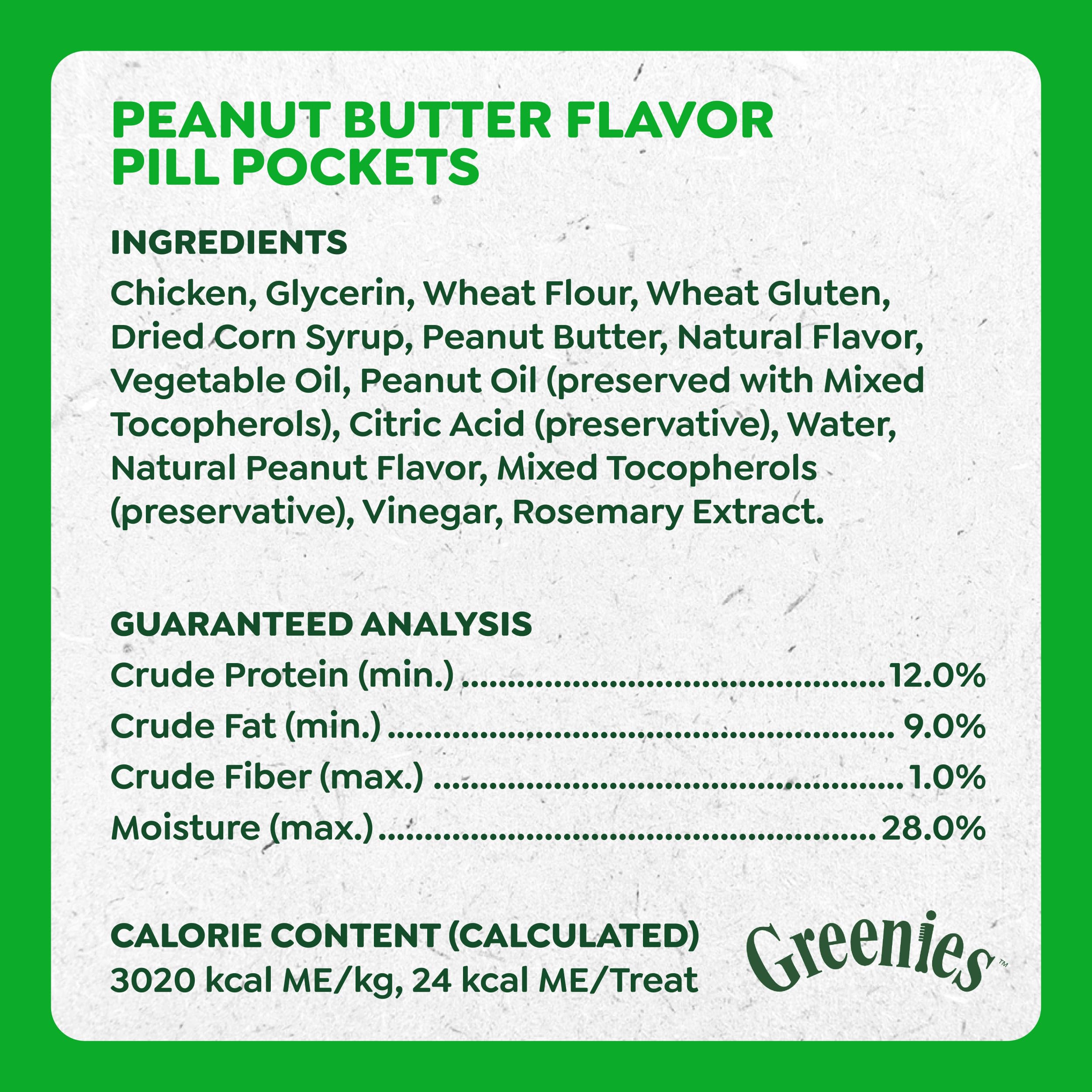 Greenies Pill Pockets mit echten Peanut Butter Leckerlis für Hunde