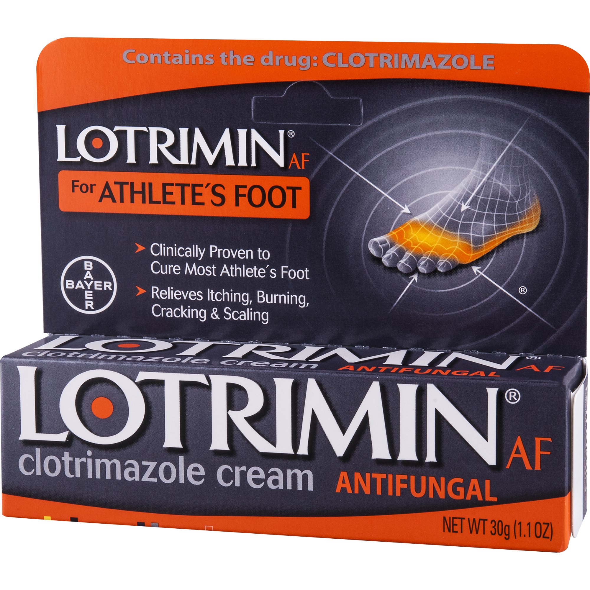 Lotrimin AF Cream for Athlete's Foot, Clotrimazole 1 Antifungal