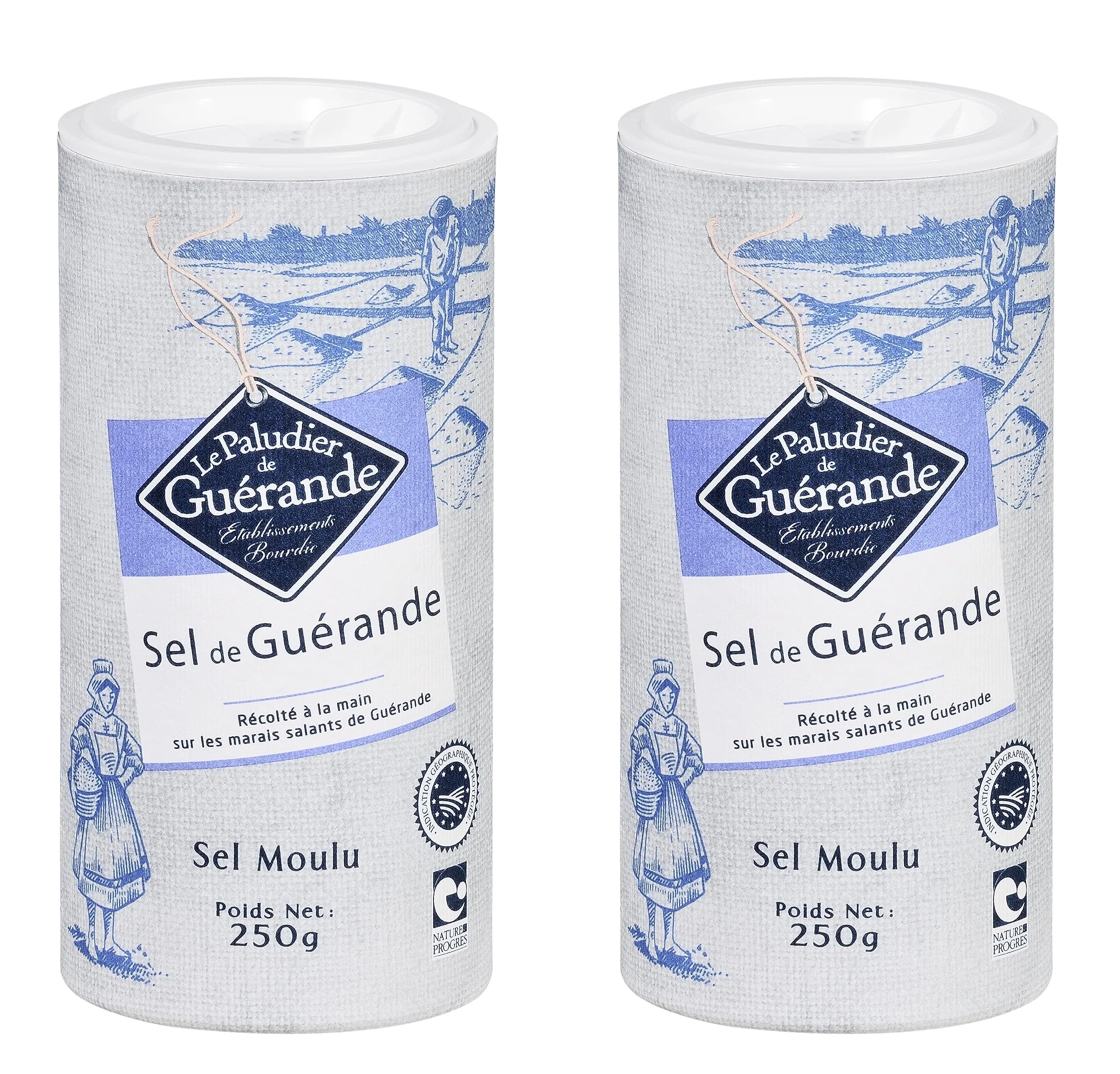 Sel De GuerandeSea Salt Fine Shaker 250g Pack of 2