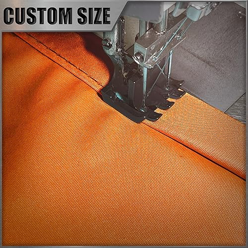 Miniatura 8 de Amgo AMTADT16 - Toldo tipo vela de tamaño personalizado, triangular, naranja, impermeable, 95% de bloqueo UV, resistente al agua, jardín, cochera,