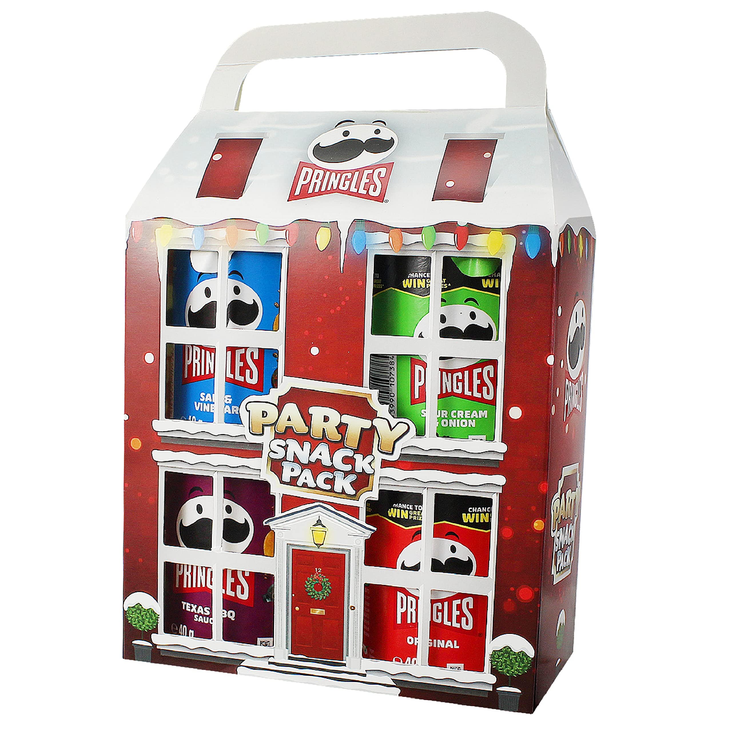 Buy Pringles Christmas Party Snack Pack 4 x40g Unique Flavour Tubs