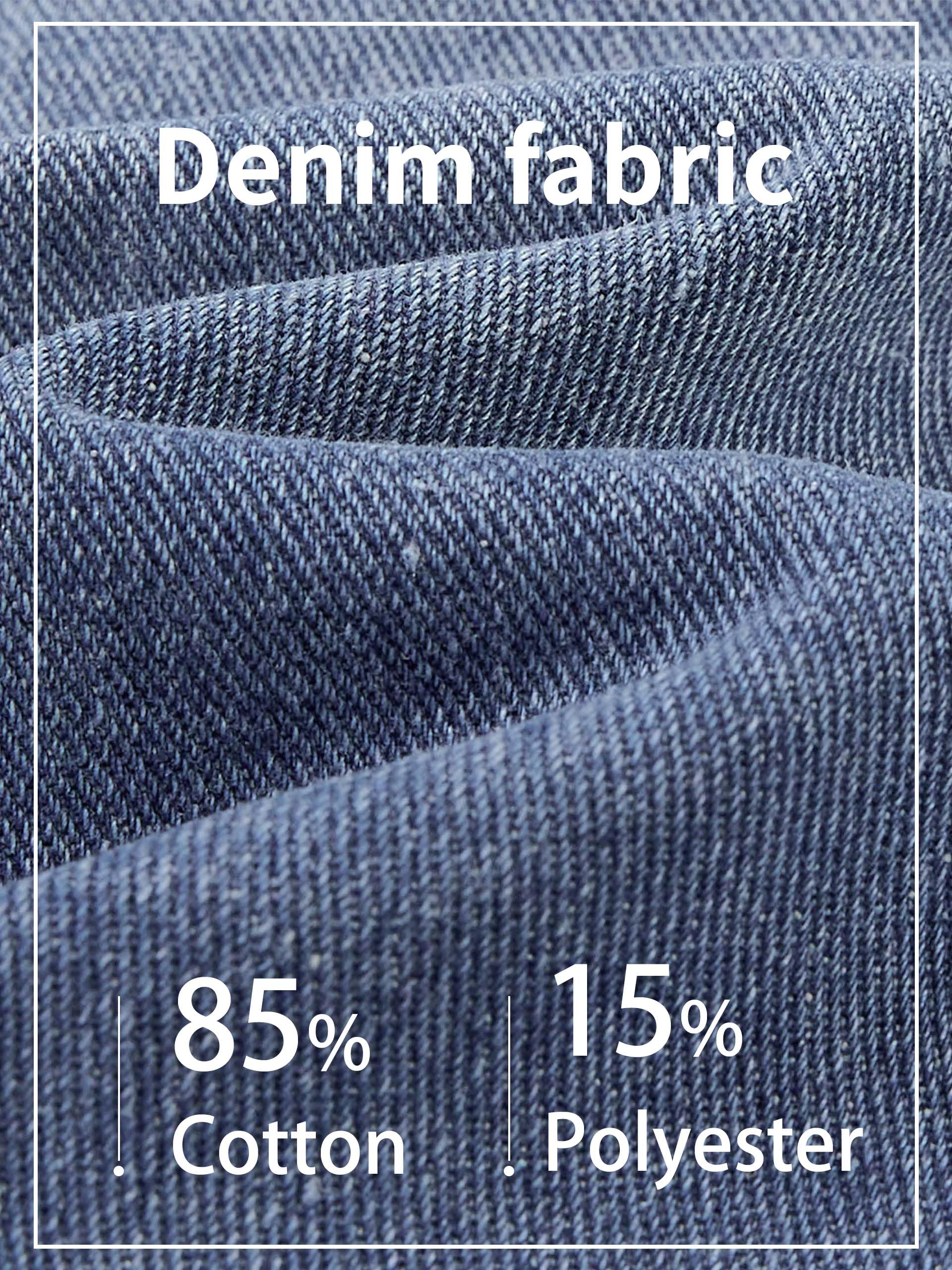 Volunboy Giacca Jeans per Bambini con Cappuccio Amovibile - Blu Giubbotto Primavera Autunno 2-8 Anni