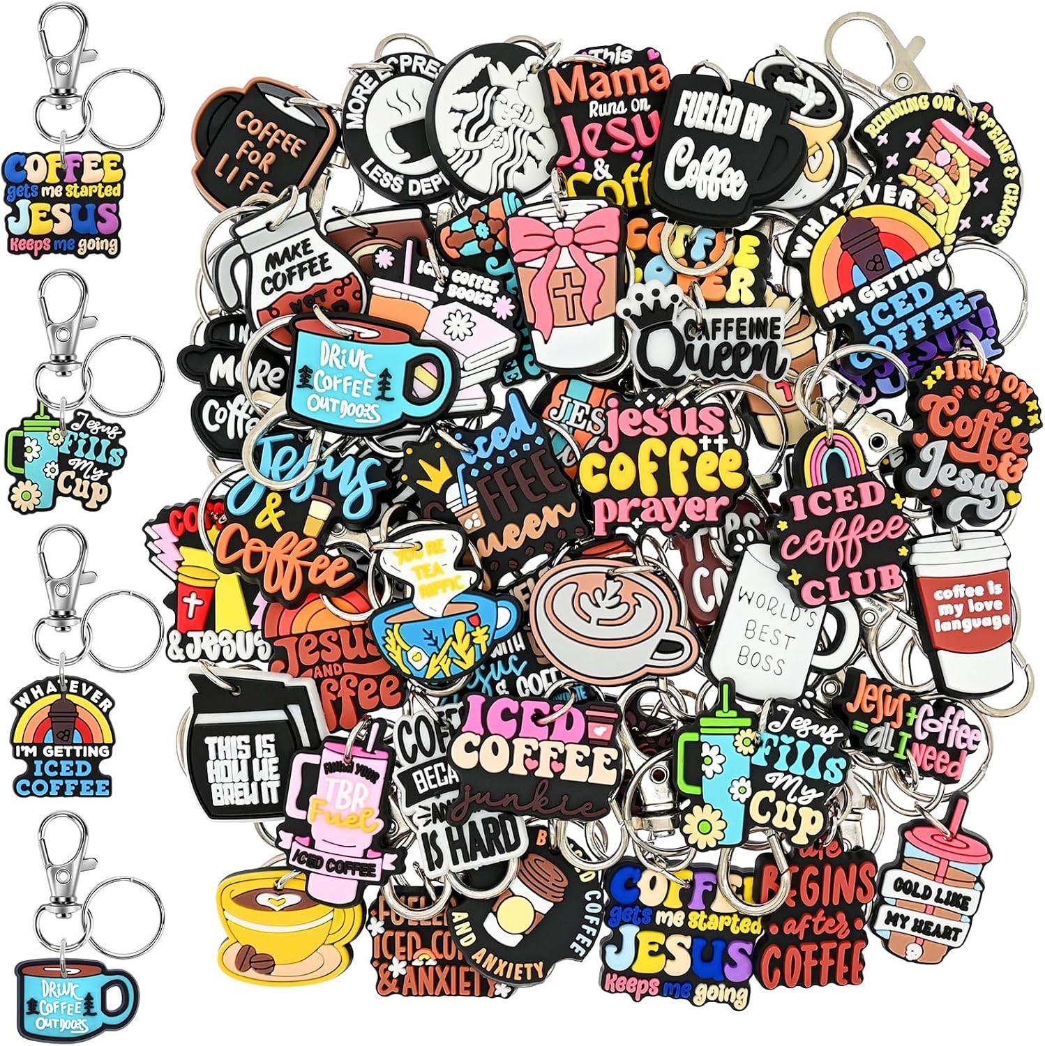 Keychains Set Lobster Claw Clasps Key Rings Cute Keychain Charms