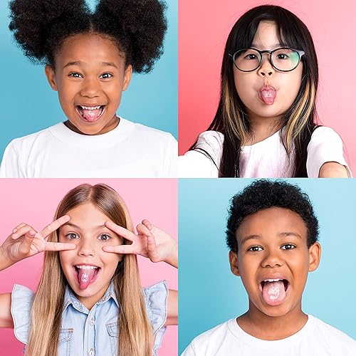 Miniatura 9 de Funtasty Dinos Icing Tattoo Lollipops envueltos individualmente Wildberry Hard Candy, tarro de 2 libras (110 unidades)