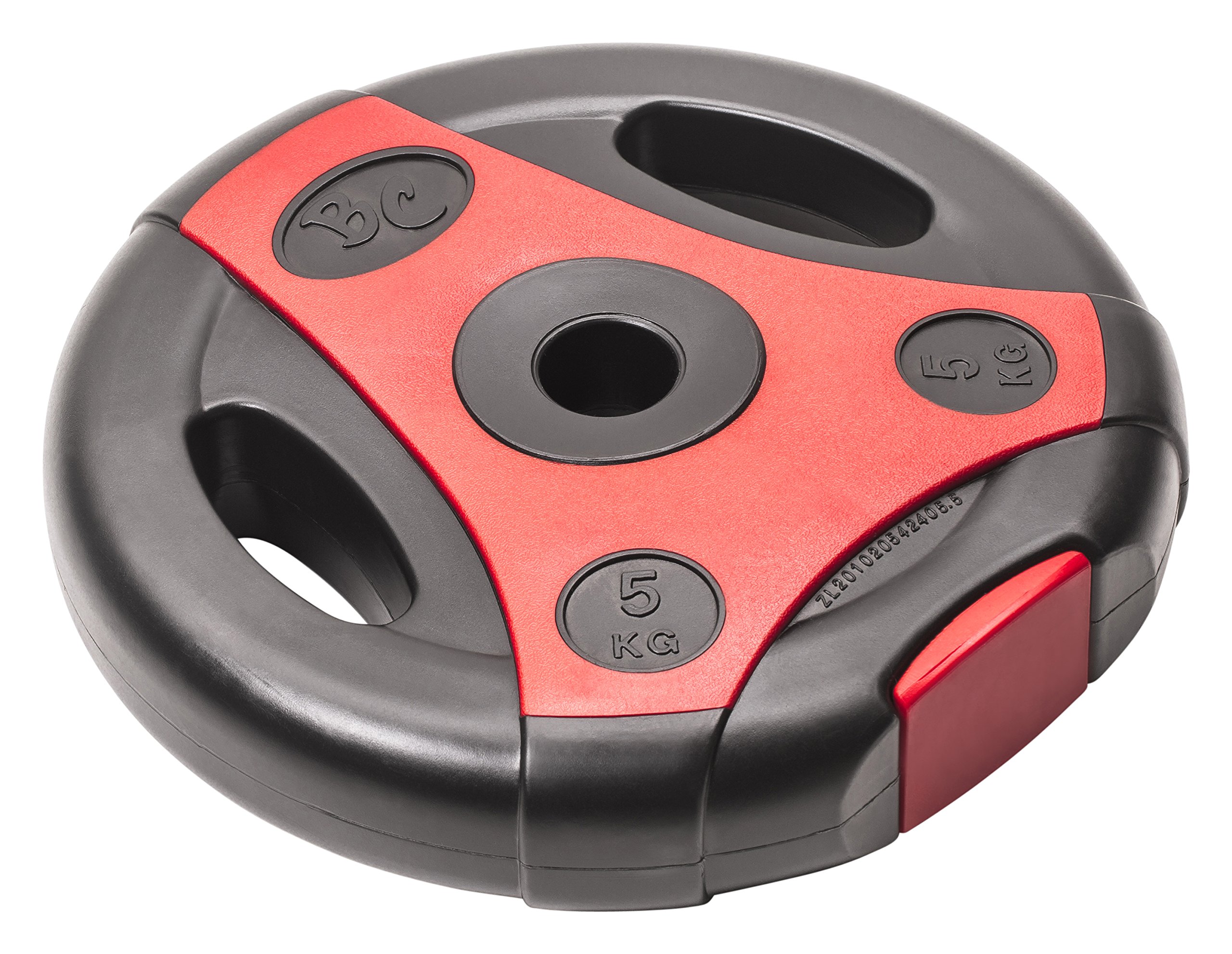 Bad Company Disques de poids avec poignées série K-Grip I poids recouvert de plastique avec trou de 30/31 mm Les Lot de 2 pièces de 2,5 à 10 kg ou ensemble composé de plusieurs pièces de 7,5 à 30 kg