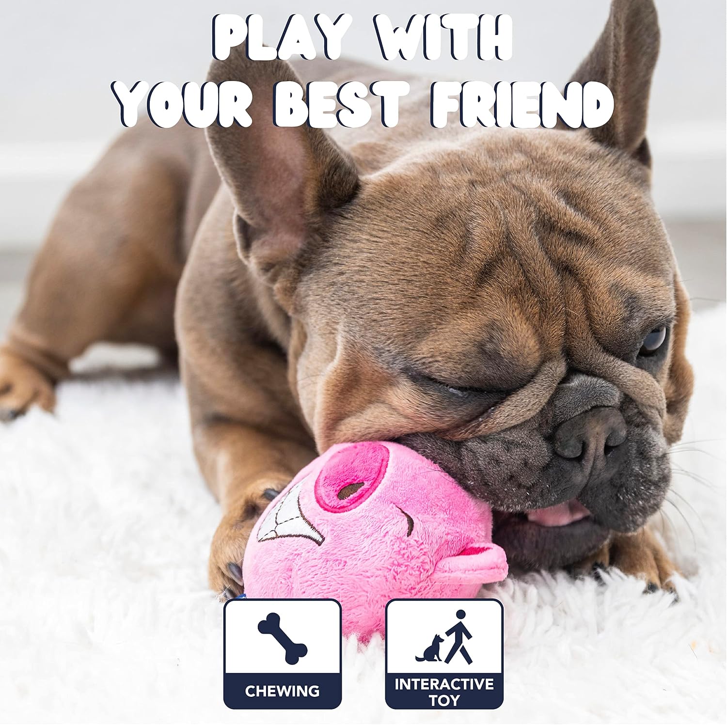 ZENAPOKI Dog Toys for Aggressive Chewers (3in1) - Squeaky Dog Toys Interactive - Dog Toys for Medium Dogs, Large & Small Breeds - Puppy Teething Chew Dog Toy - Juguetes Perros - Duck