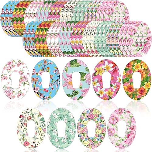 54 parches adhesivos compatibles con Dexcom G6 cinta adhesiva transpirable impermeable precortada colorida continua para monitor de glucosa para