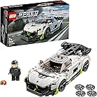 LEGO 76900 Speed Champions Koenigsegg Jesko Racing Sports Car Toy with Driver Minifigure, Racer Model Set for Kids