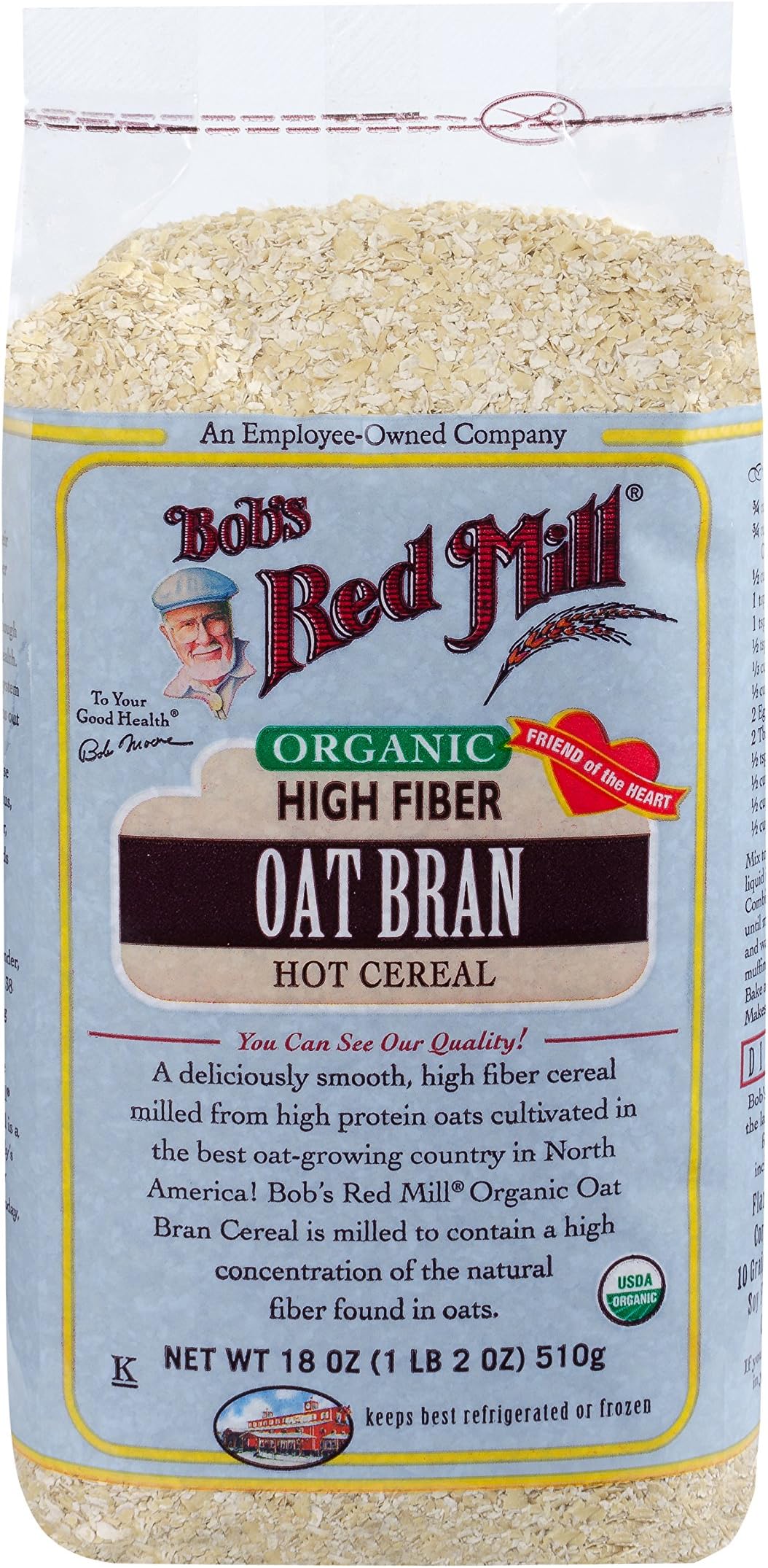 Bob's Red Mill, Oat Bran Cereal, Organic, 18 oz
