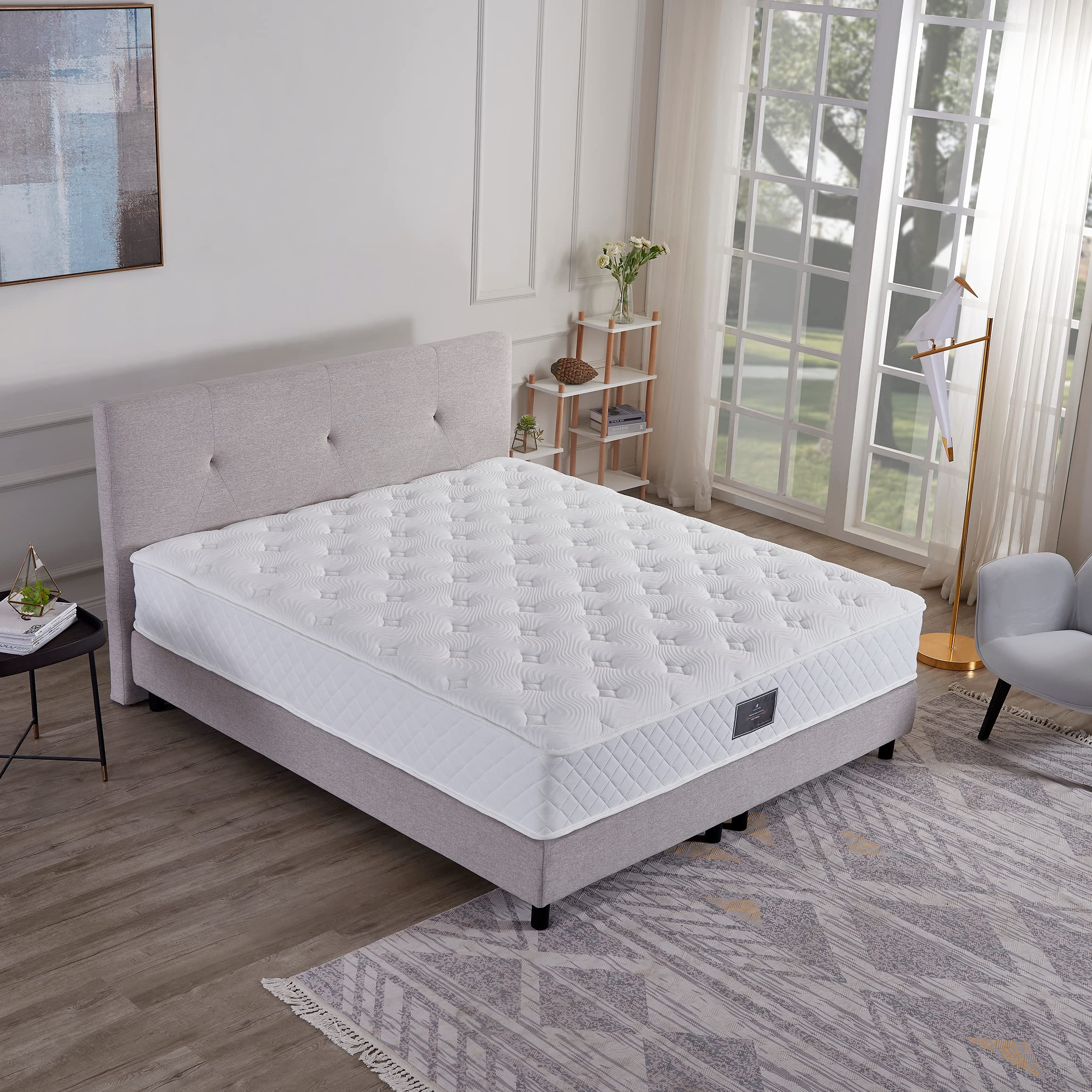 Z-hom Boxspringbett Hotelbett federkern Bett 160x200 mit federkern Matratze Modell 214