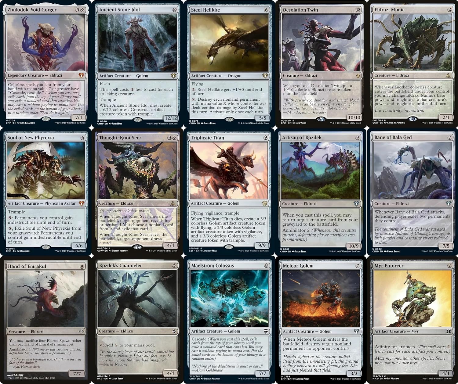 Elite Commander Eldrazi Deck - Colorless - Zhulodok, Void Gorger - EDH cEDH - 100 Card - Custom Magic The Gathering Deck - Very Strong!