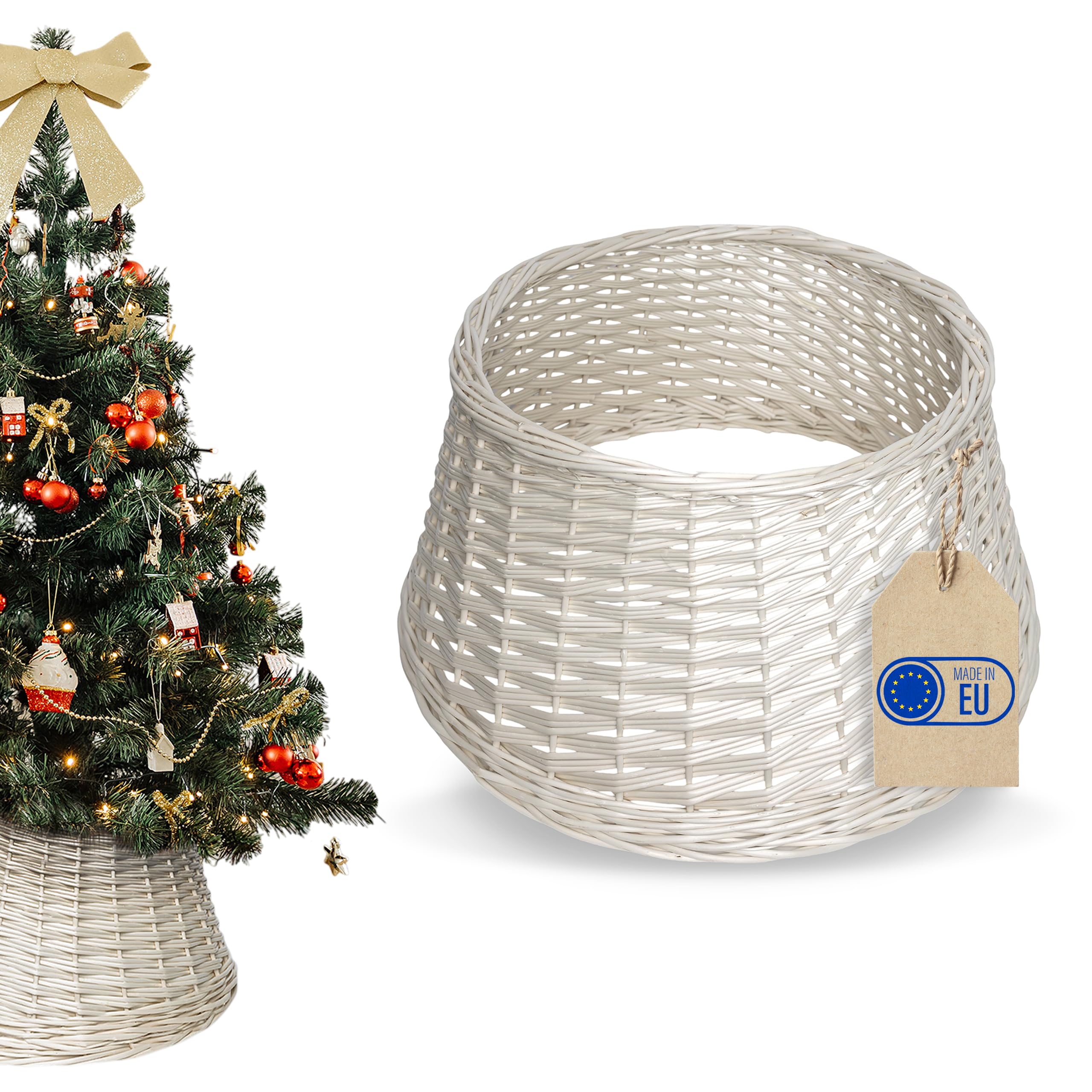 Cache-pied Pour Sapin De Noël - Jupe De Décoration Festoire En Feutre Pour Sapin 1.8m - Usage Intérieur/extérieur (Couleur Non Spécifiée)