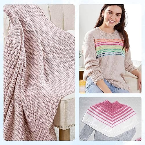 Miniatura 3 de Premier Yarns Anti-Pilling Everyday DK Solids Cream 1107-02 (3 madejas) Same Dyelot DK Light Worsted #3 Hilo de tejer suave 100% acrílico