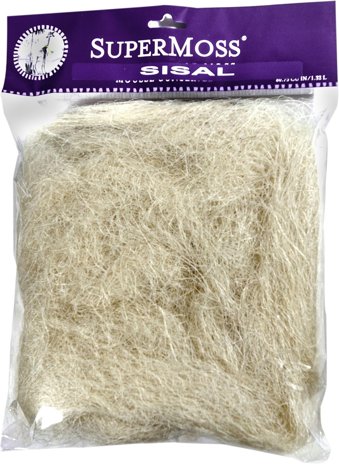SuperMoss (29980) Natural Sisal Fiber Strands | Decorative Basket Filler, Gift Box Shred, Craft Twine & Vase Decor | Perfect for Cat Toys, Indoor Plants, and Floral Arrangements, 3-4 lbs, Natural