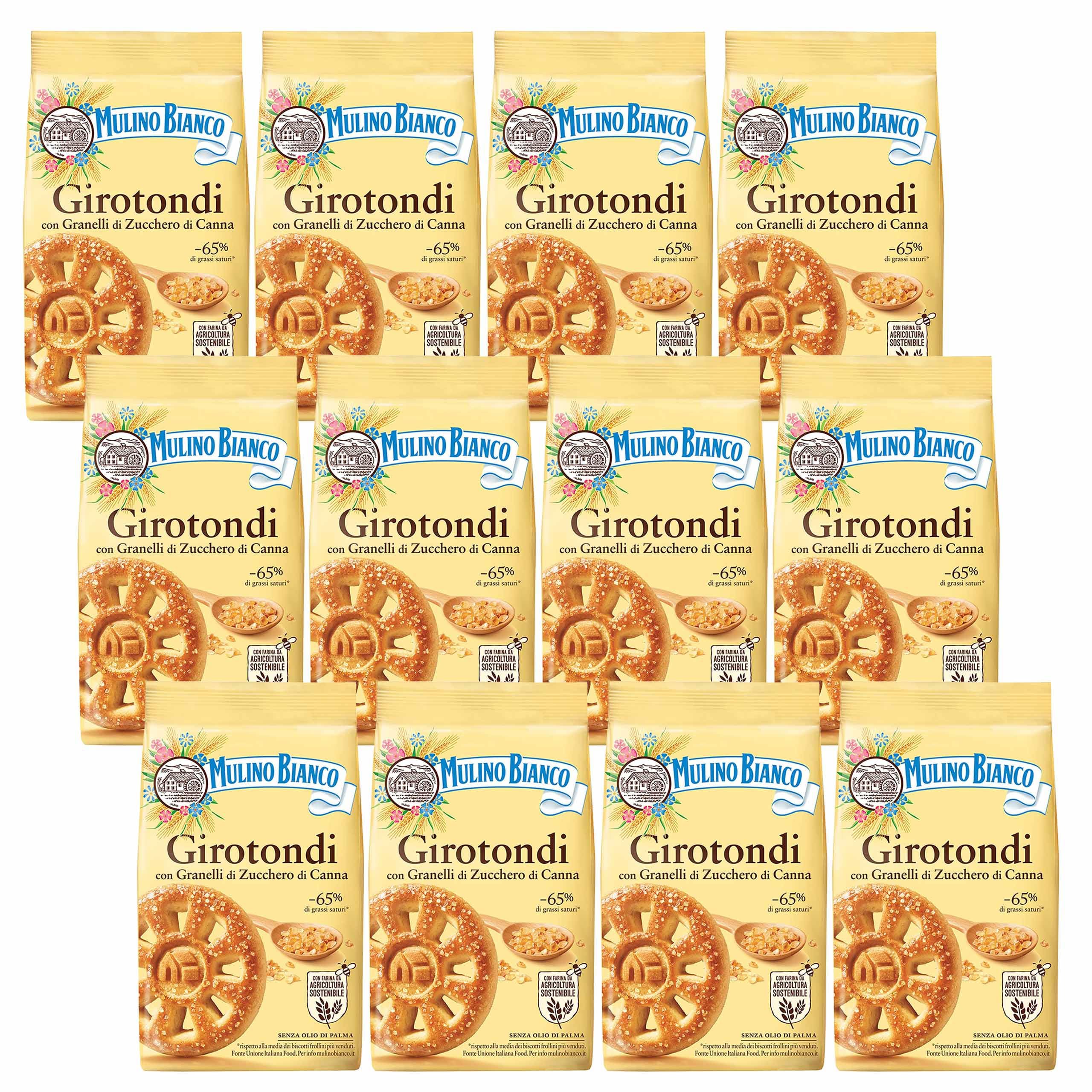 MULINO BIANCO Girotondi - galletas de mantequilla con azúcar 350g (Girotondi, x12)