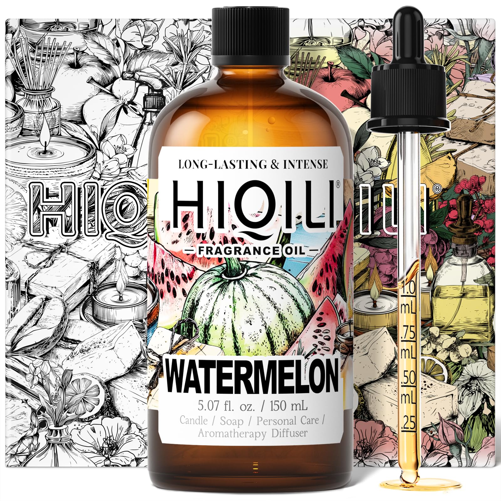 HIQILI Watermelon Fragrance Oil for Diffuser, Candle &amp; Soap Making