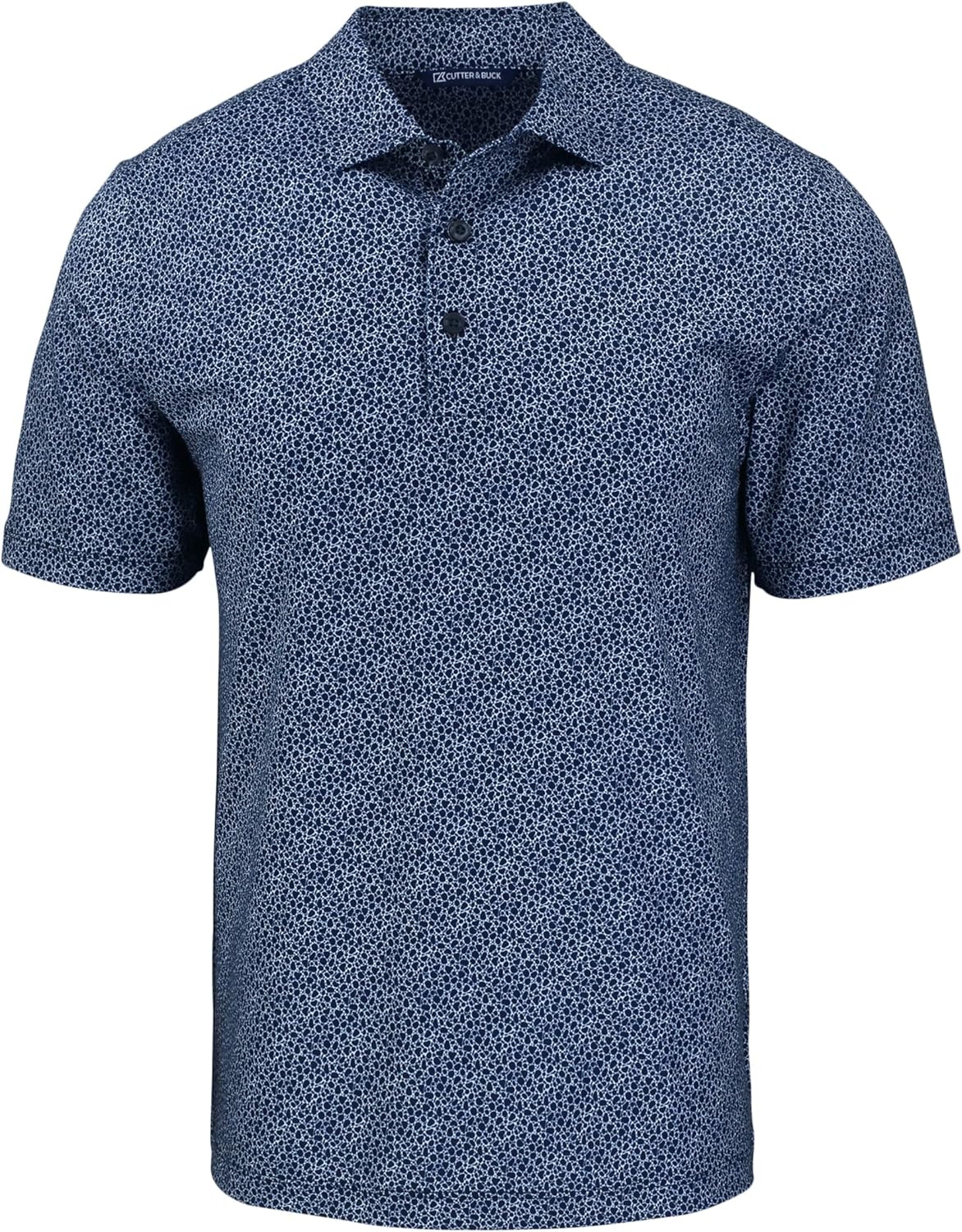 Cutter & Buck Pike Eco Pebble Print Stretch Recycled Mens Polo