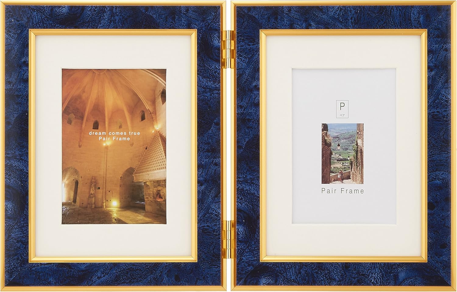 Vertical Blue with VANJOH Photo Frame Pair L · 2L mat Mount 454124