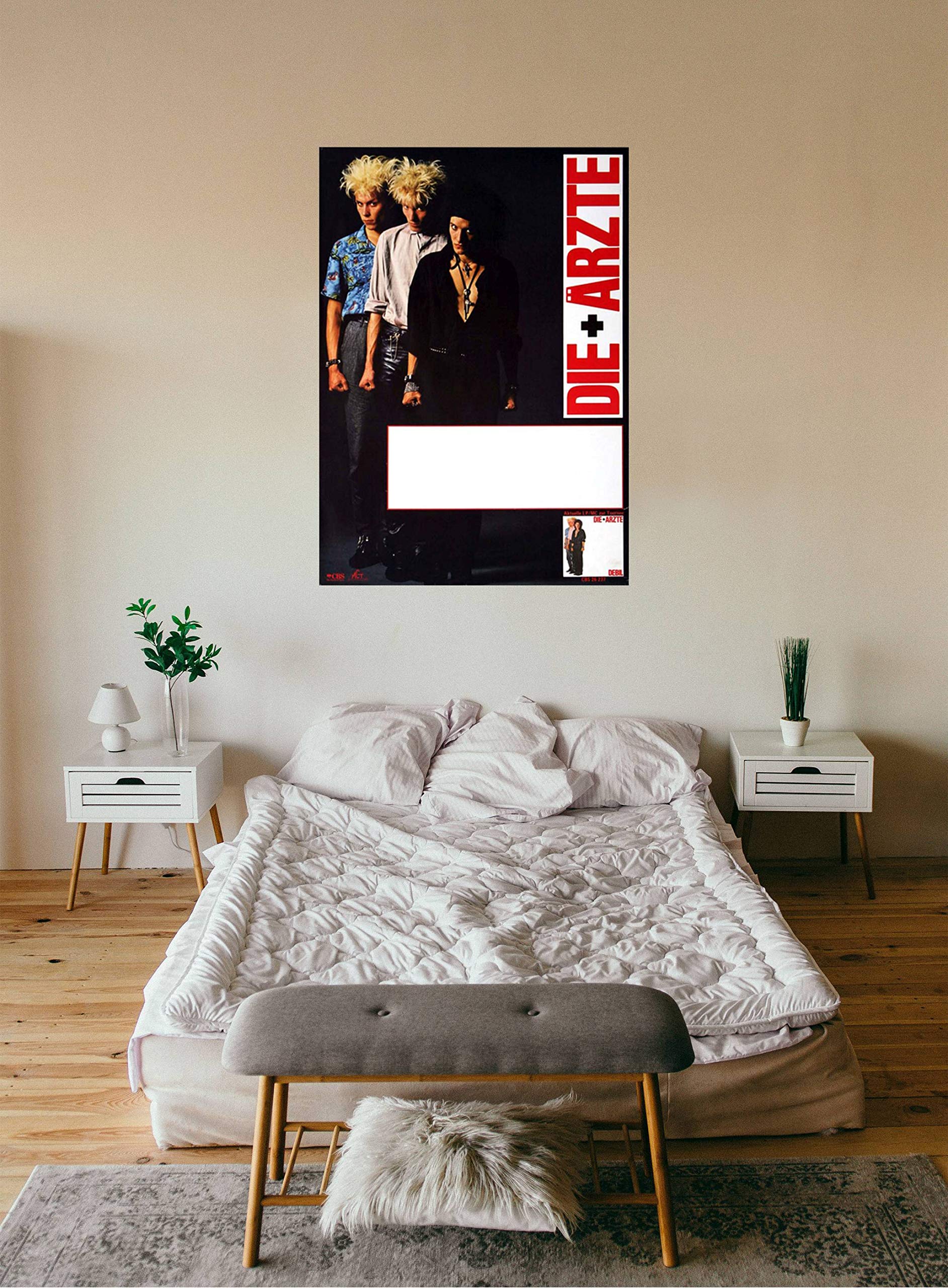 Premium Poster/Plakat | DIN A1 | Live Konzert Veranstaltung » Die Ärzte - Debil, Ohne Stadt 1985 «