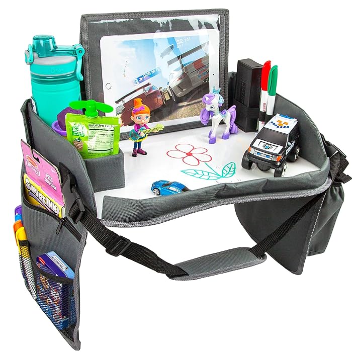 Buy Kids Travel Tray with Dry Erase Board, Travel Tray for Kids Car