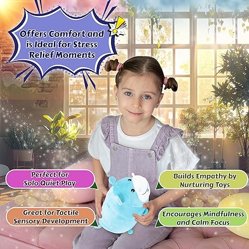 Miniatura 4 de Forest & Twelfth Kids Animales de peluche de Bubble Pals, suaves y tiernos, decoración de guardería para niños y niñas, regalo impresionante para