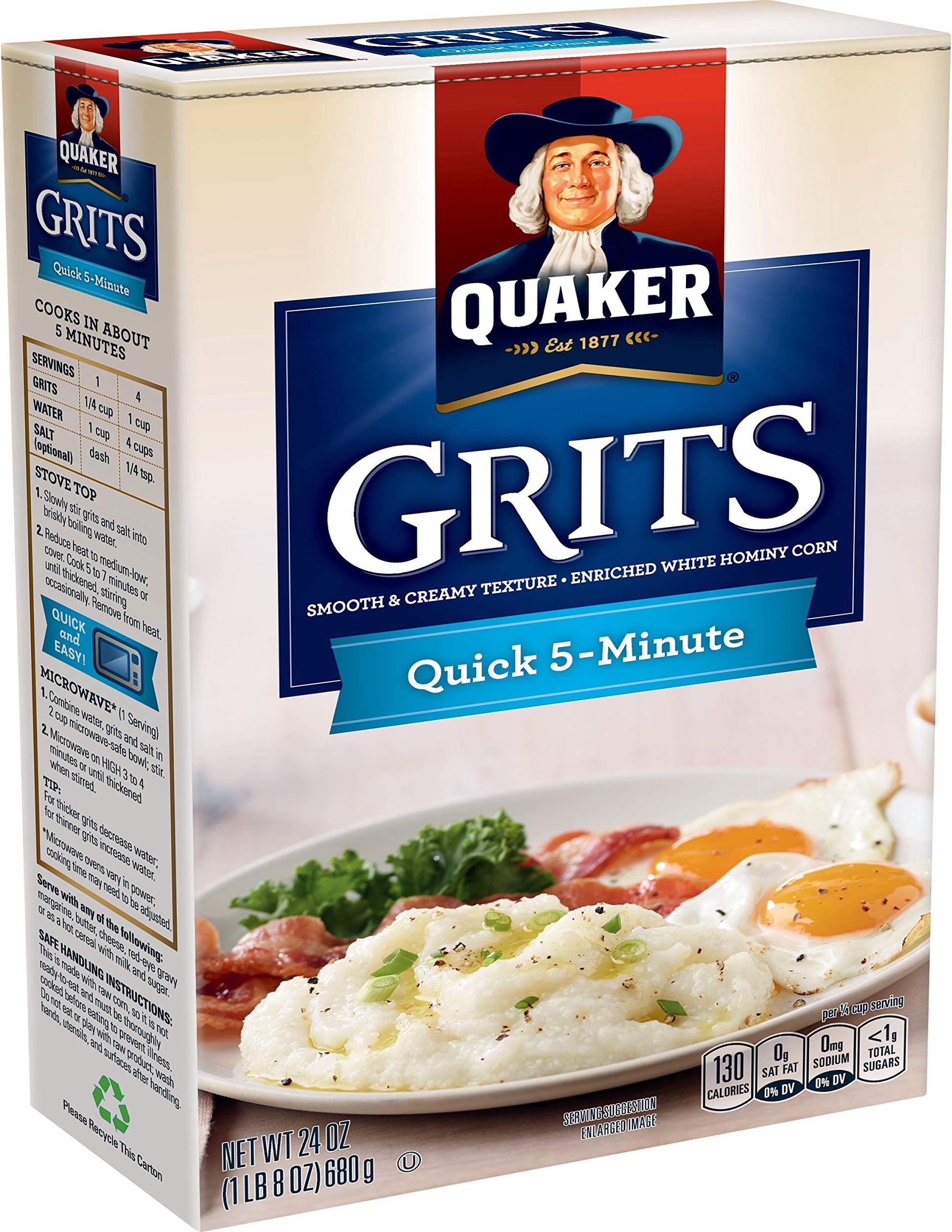 Quaker Grits Old Fashioned 680g Pack of 1