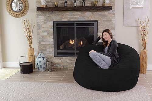 Miniatura 5 de Silla Chill Sack Bean Bag muebles de espuma de memoria gigante y una tumbona grande Gran sofá con gran cubierta de gamuza suave resistente al agua