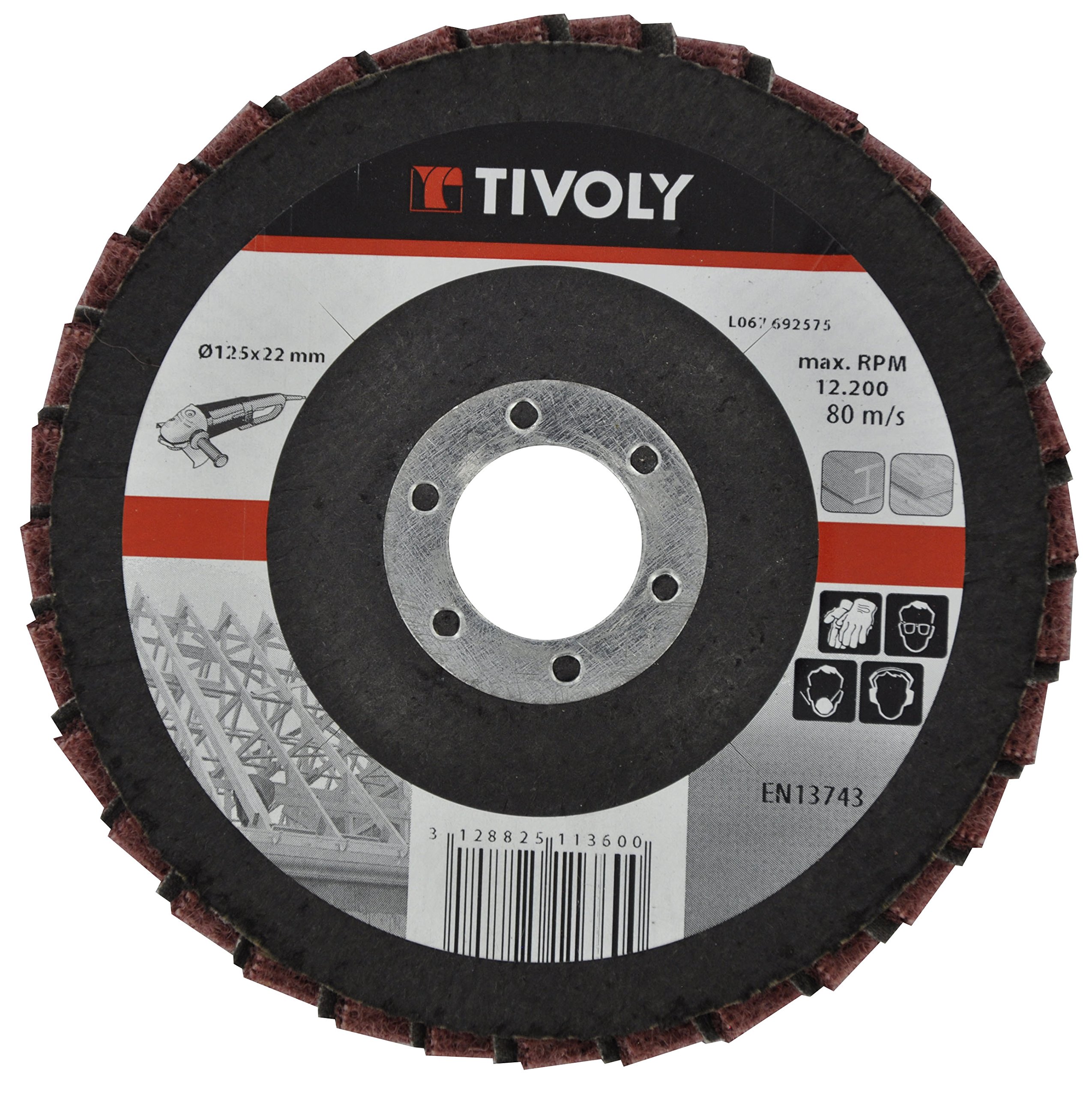 Tivoly XT10112011360 Disque à lamelles combinées Marron Vert 125 cm