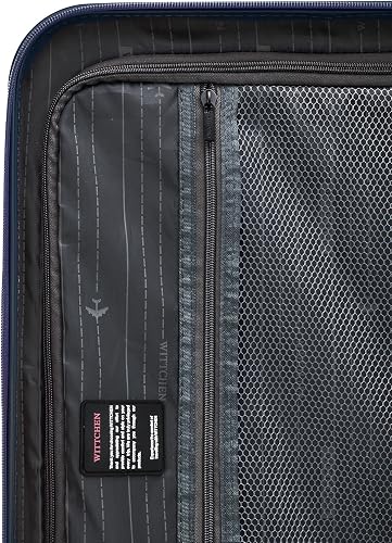 WITTCHEN Valise Cabine Bagages Cabine Valise de Voyage Bagage à Main Valise Rigide en ABS avec 4 roulettes Pivotantes Serrure à Combinaison Poignée Télescopique COMODO Line Taille M Bleu Marine - 9