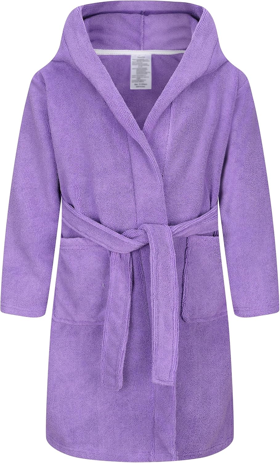 Kids Soft Towel Hooded Robe Cotton Bathrobe for Girls 5-16 Years