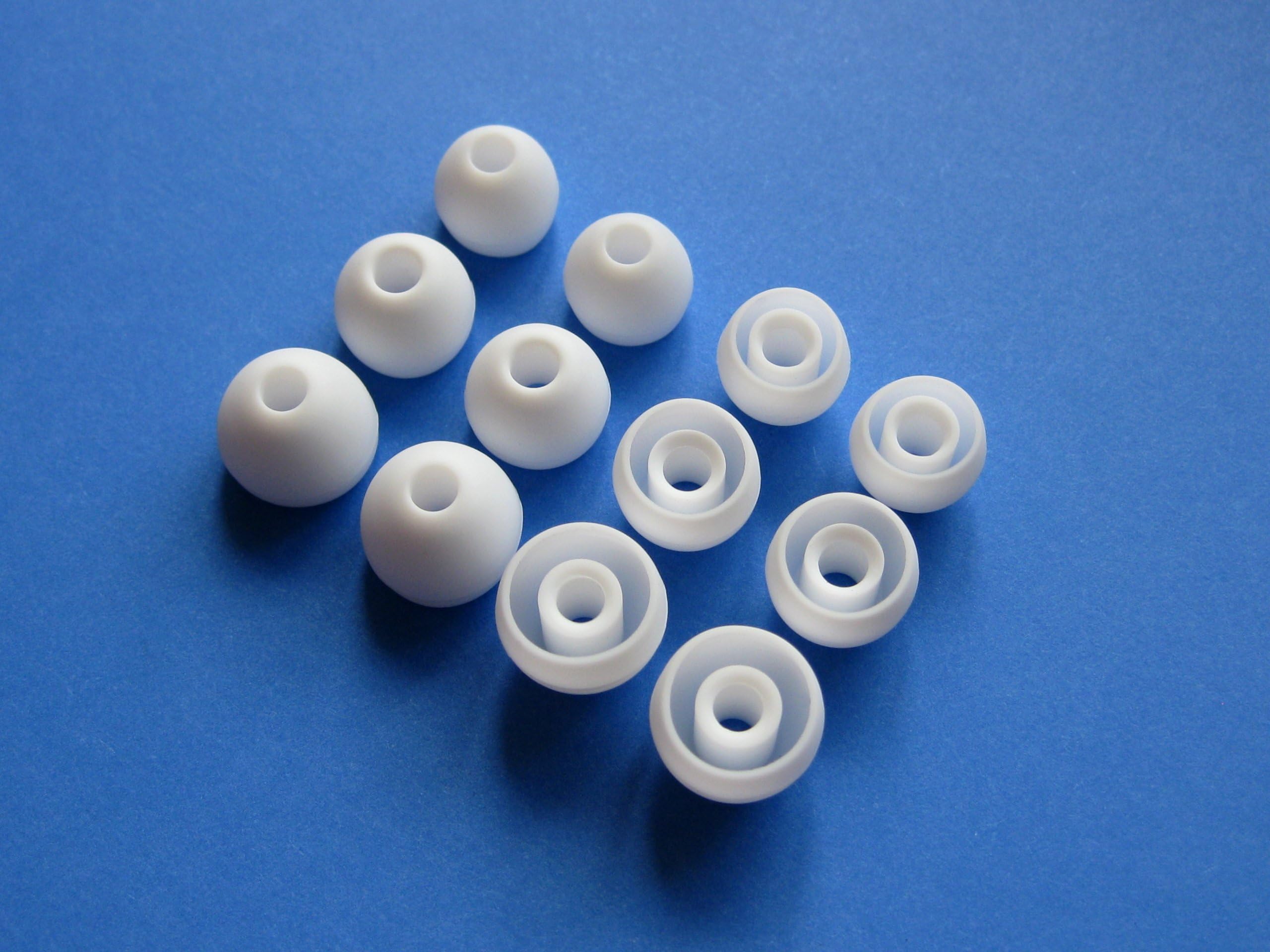 12pcs: 4 Small, 4 Medium, 4 Large (White) Soft Replacement Eartips Earbuds Set Compatible with Audio-Technica CK Series, CKS Series, CKM Series, CKL Series, CKF Series, and ANC Series In-Ear Earphones