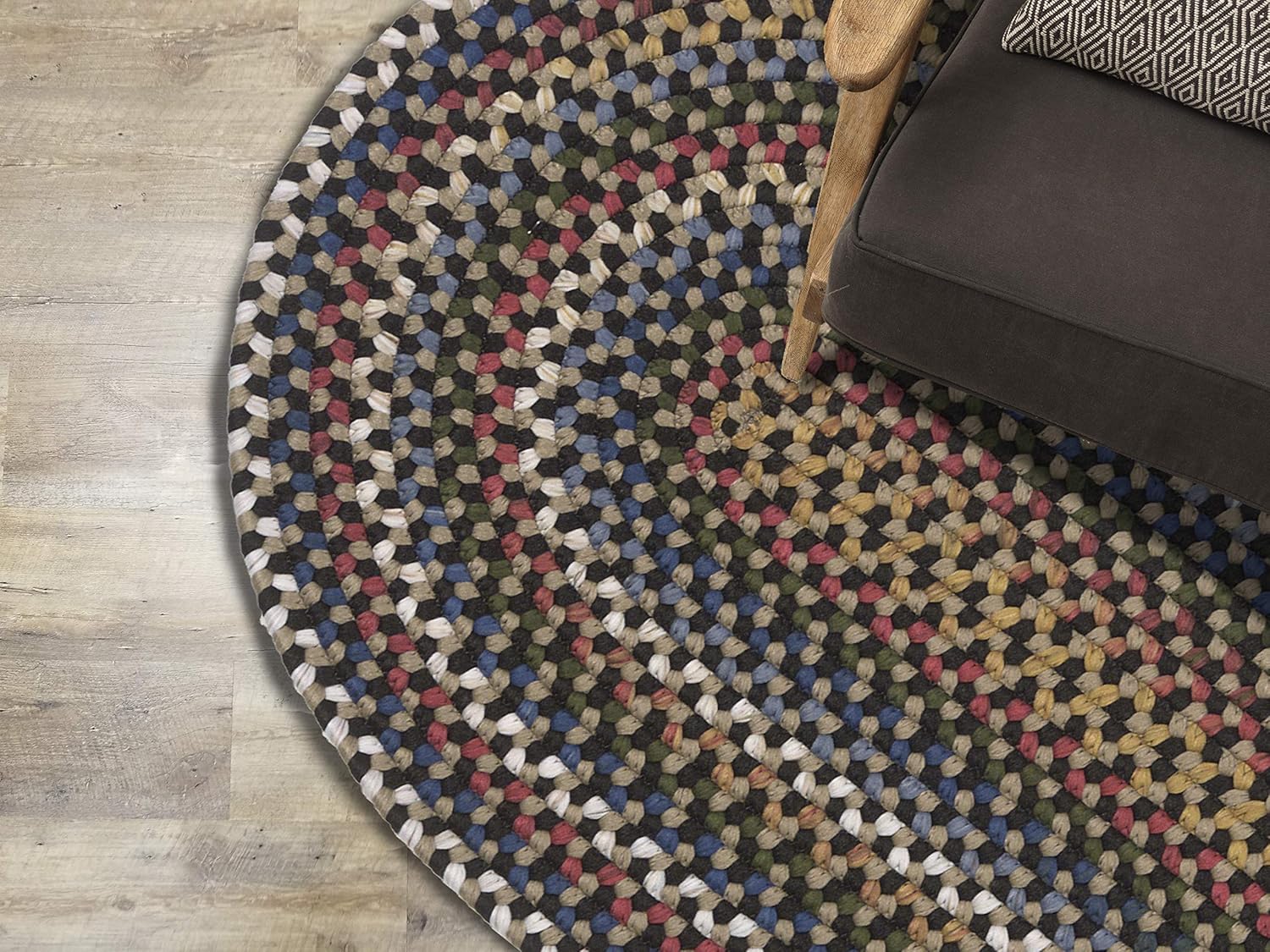 Colonial Mills Wayland Oval - Black 3x5