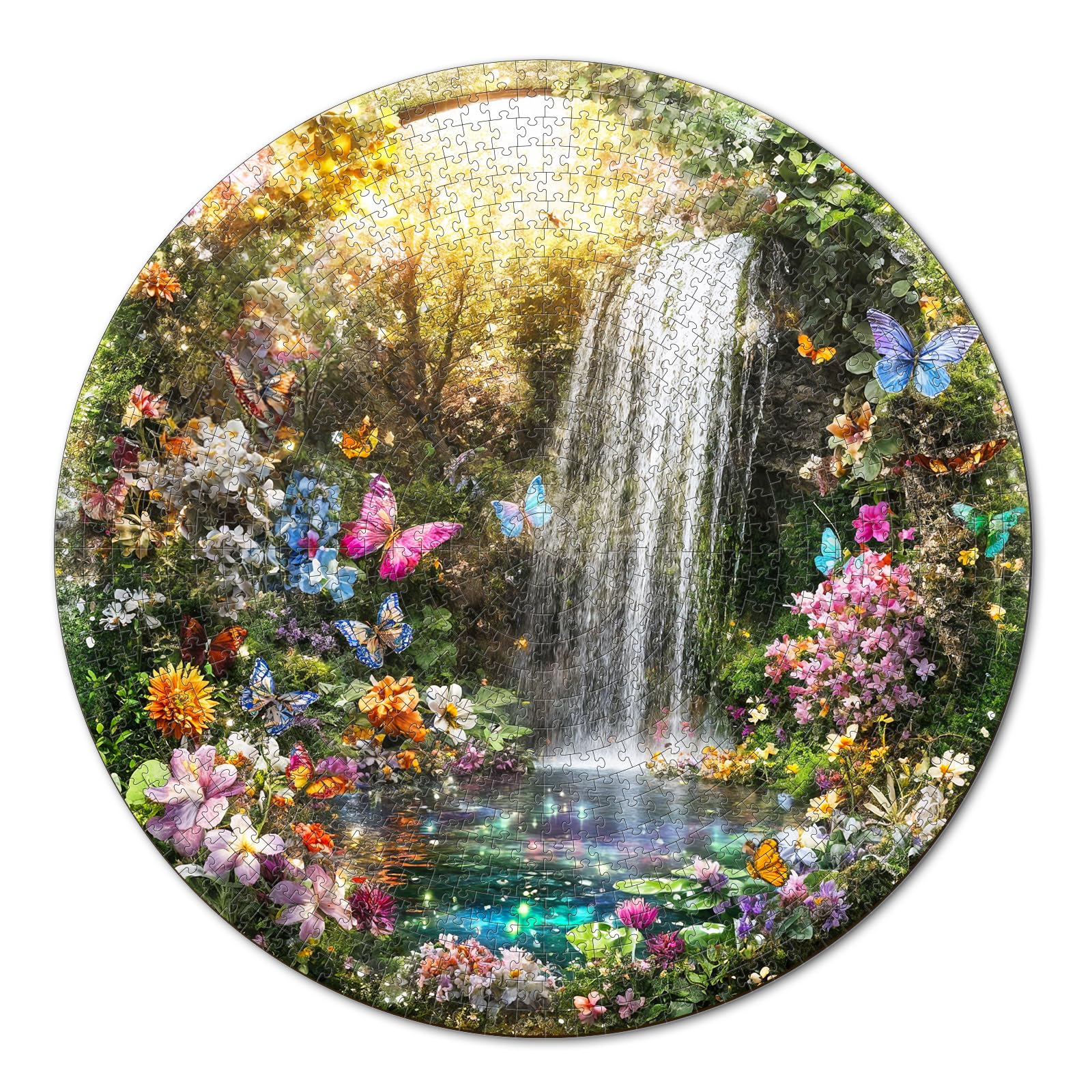 Schmetterlinge und Wasserfälle