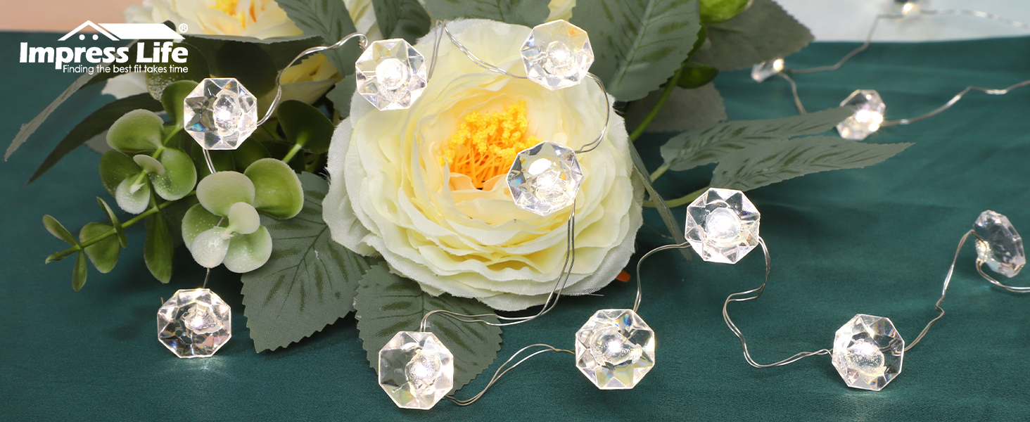 Amazon.com: Decorative String Lights, Bling Star Crystal Diamond