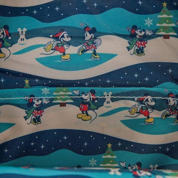 Loungefly Disney Mickey and Minnie Holiday Mini Backpack