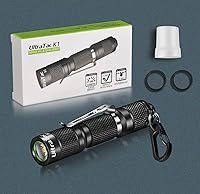 Vista 7 de UltraTac K1 180LM Ultra-Bright LED Keychain Flashlight - Waterproof AAA Mini Light Compatible with Rechargeable Batteries, Compact Pocket-Sized for