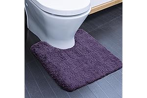 Deconovo Extra Soft Plush Purple Toilet Rug: A luxurious touch for your bathroom.