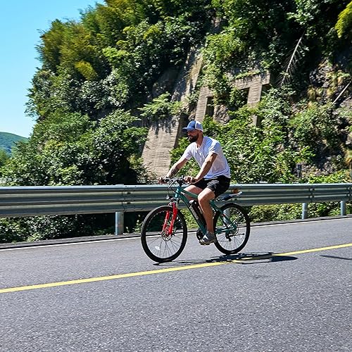 Miniatura 8 de Viribus Electric Bike for Adults with Aluminum Frame, 26" Shimano 21 Speed E Bicycle with 350W Brushless Motor, 48V 10.4Ah Lithium Battery, Disk