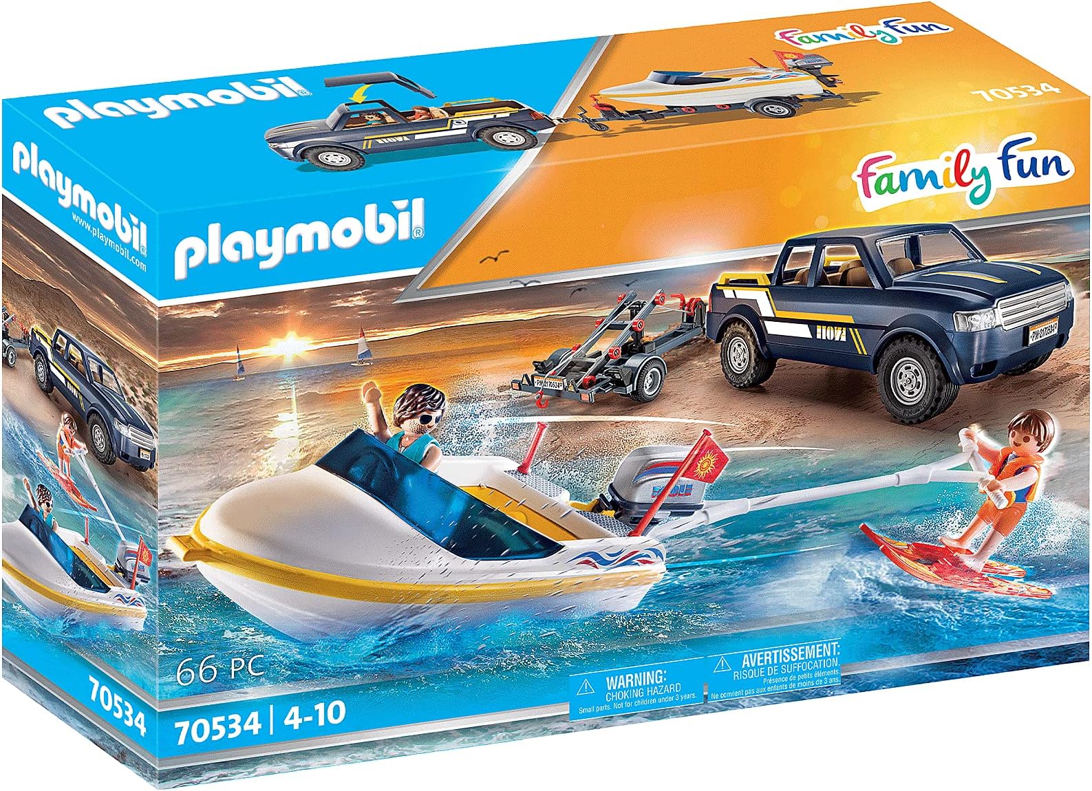 Playmobil Pick-Up with Speedboat