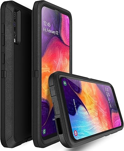 Miniatura 5 de MXX Funda resistente para Samsung Galaxy A50 (sin protector de pantalla), protección contra caídas para Galaxy A50A50sA30s (negro)