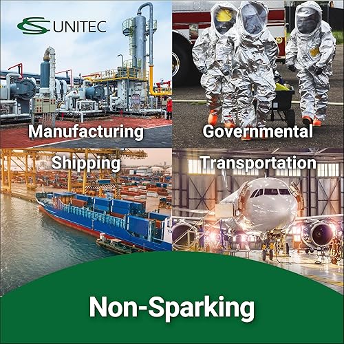 Miniatura 3 de CS Unitec  EX1101BH-20B  Cuña de plátano con orificio para cordón. Berilio de cobre, 34" de ancho, 12" de largo, sin chispas, no magnético,