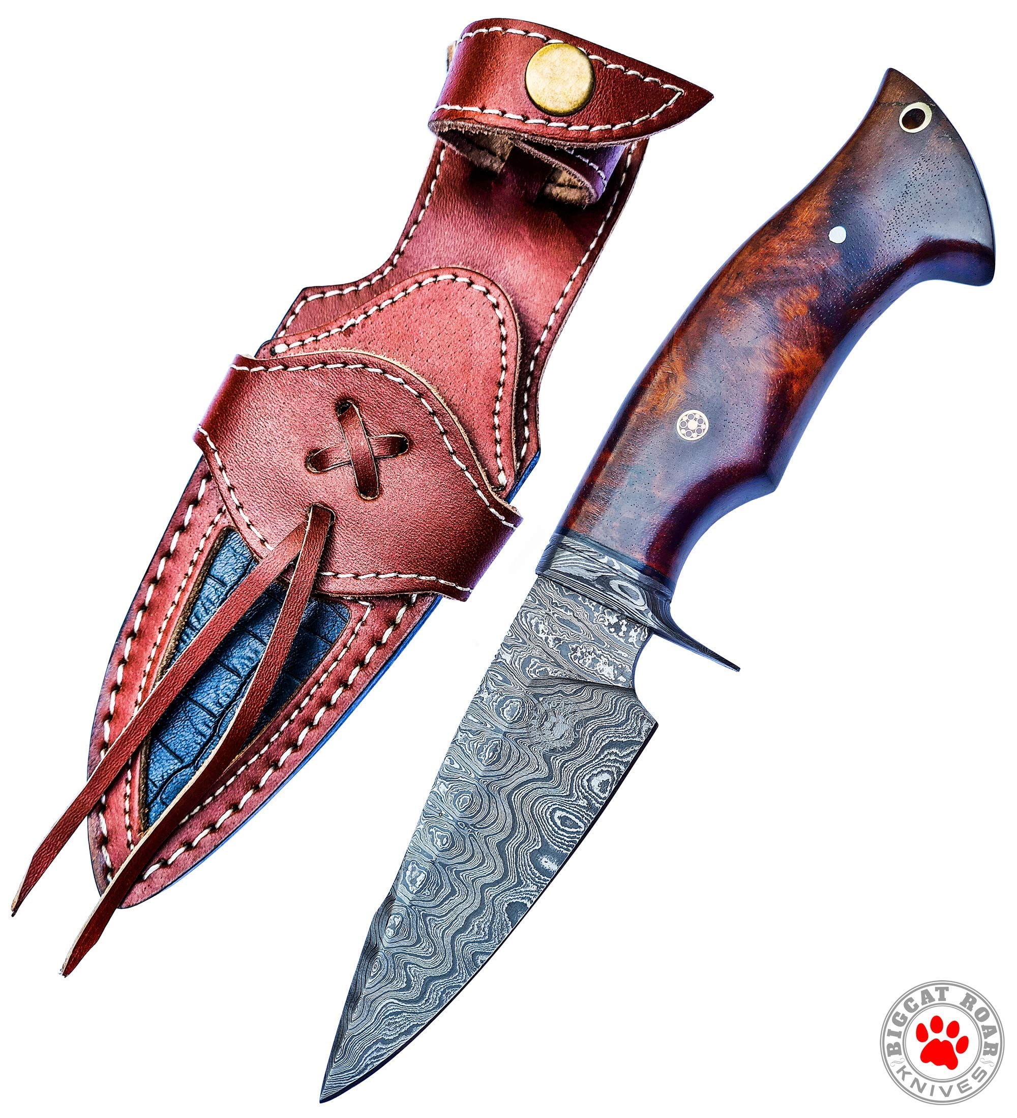 Custom Handmade Hunting Knife Damascus Steel Survival Knife EDC 10