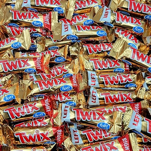 Miniatura 2 de Yummy Chew Twix Barras de caramelo de chocolate, barras de caramelo Twix de tamaño divertido, barras de chocolate Twix envueltas individualmente,