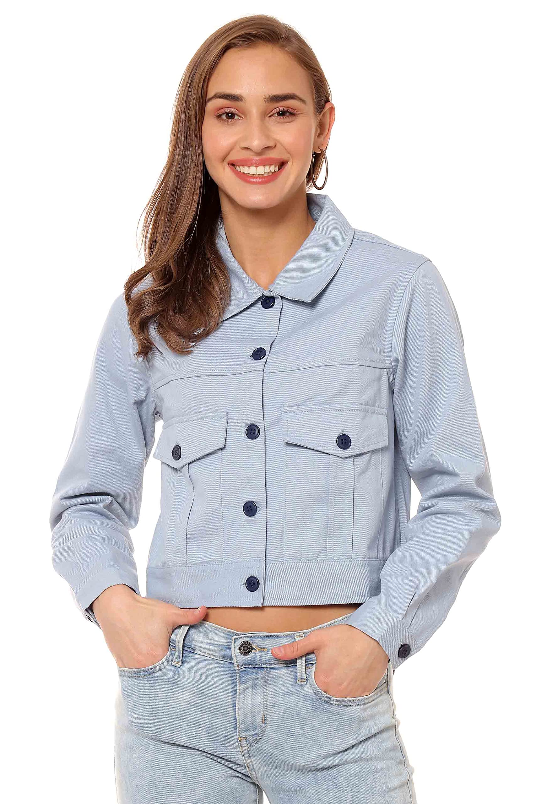 pinacolada Womens Cotton Blend Standard Length Jacket-picture-31