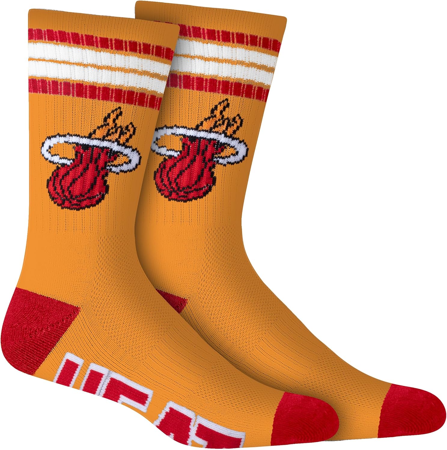 Ultra Game Men's NBA Official Athletic Cushioned Secure Fit Team Crew Socks-3 Pack - Image 3